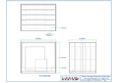 Blister Package Shipping Container Assembled