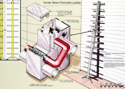 Center Extruded Ladder Leg