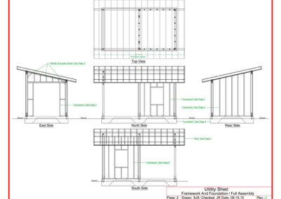 Utility Shed Frame Work